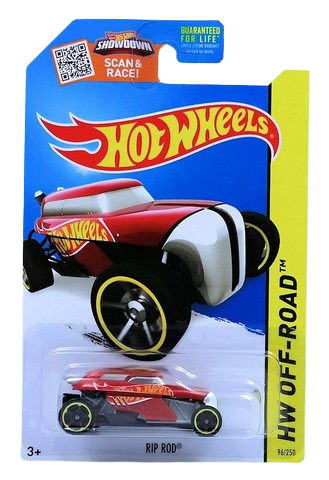 Hot Wheels 2015 - Collector # 096/250 - HW Off-Road / Hot Wheels Test Facility - Rip Rod - Red - USA 'Showdown' Card
