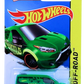 Hot Wheels 2015 - Collector # 098/250 - HW Off-Road / Hot Wheels Test Facility - Hot Wheels Ford Transit Connect - Green - 'Showdown' Card