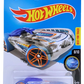 Hot Wheels 2016 - Collector # 018/250 - X-Raycers 8/10 - Pharodox - Clear & Transparent Blue - USA 'Showdown' Card