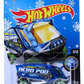 Hot Wheels 2016 - Collector # 019/250 - X-Raycers 9/10 - Aero Pod - Transparent Blue - USA 'Snowflake' Card a Target Exclusive