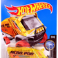 Hot Wheels 2016 - Collector # 019/250 - X-Raycers 9/10 - Aero Pod - Transparent Yellow - USA 'Showdown' Card