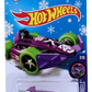 Hot Wheels 2016 - Collector # 052/250 - HW Glow Wheels 7/10 - Arrow Dynamic - Magenta Body / Purple Base - USA ‘Showdown - Snowflake’ Card only at Target