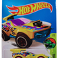 Hot Wheels 2016 - Collector # 246/250 - Dino Riders 1/5 - Treasure Hunts - Sting Rod II - Yellow / Circle Flame Logo on Hood - USA Card