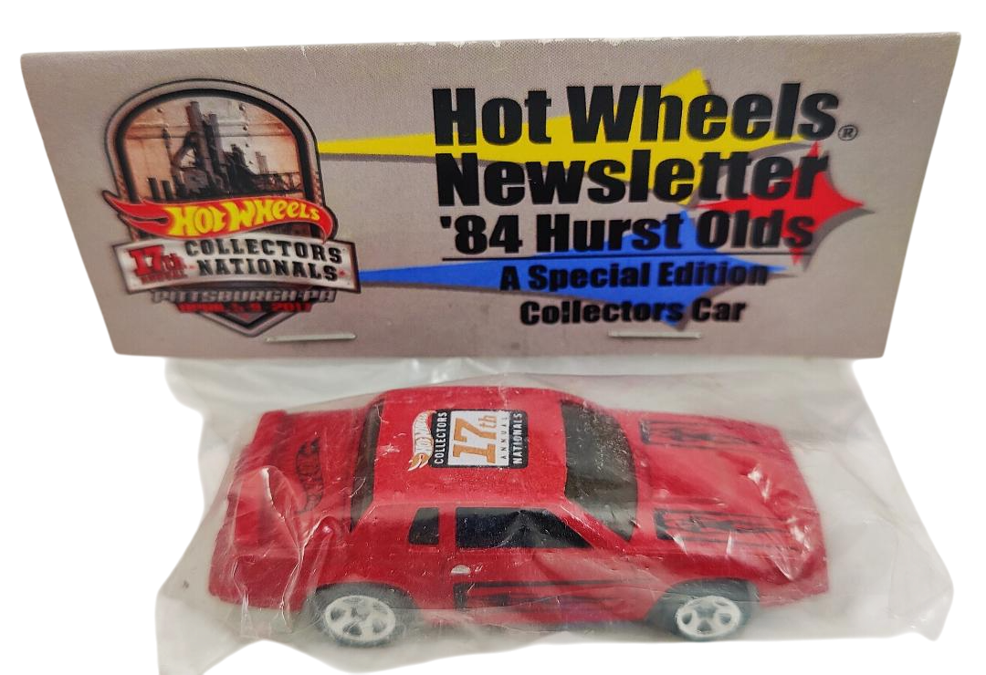 Hot Wheels 2017 - 17th Annual Nationals - Pittsburgh, PA - Newsletter Car - '84 Hurst Olds - Red - Metal/Metal - Baggie Car - Code 3