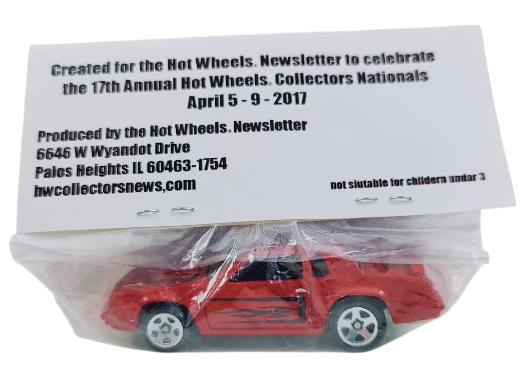 Hot Wheels 2017 - 17th Annual Nationals - Pittsburgh, PA - Newsletter Car - '84 Hurst Olds - Red - Metal/Metal - Baggie Car - Code 3