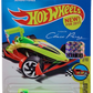 Hot Wheels 2017 - Collector # 023/365 - Legends of Speed 02/10 - New Models - Speedy Pérez - Bright Yellow Body / Red Base / #11 - USA 'Sergio Perez' Card with Factory Set Sticker