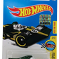 Hot Wheels 2017 - Collector # 071/365 - Legends of Speed 7/10 - Formula Flashback - Dark Green & Yellow - USA Card with Factory Set Sticker