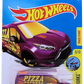 Hot Wheels 2017 - Collector # 143/365 - HW City Works 6/10 - Hot Wheels Ford Transit Connect - Purple / Pizza Express - International Card