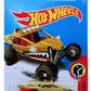 Hot Wheels 2017 - Collector # 258/365 - HW Daredevils 5/10 - Dune It Up - Gold / Shark Teeth - USA 'Steve Caballero' Card