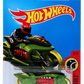 Hot Wheels 2017 - Collector # 279/365 - HW Daredevils 6/10 - Fly-By (Jet Motorcycle) - Green - USA Card