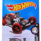 Hot Wheels 2017 - Collector # ---/365 - Fright Cars 4/5 - Treasure Hunts - Fangula - Matte Black / Circle Flame Logo on Sides - USA Card