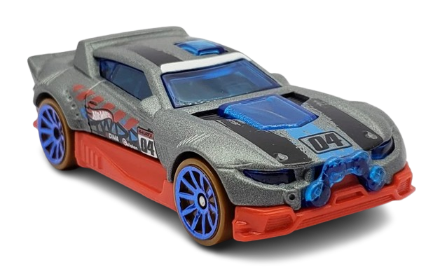 Hot Wheels 2018 -  Collector # NONE - HW Daredevils 5/5 - Rally Cat - Gray - International Long Card