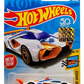 Hot Wheels 2018 - Collector # 148/365 - Legends of Speed 9/10 - New Models - Mach Speed - White / #4 - Aero Disc Wheels - USA 50th Card with Factory Set Sticker