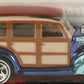 Hot Wheels 2005 - Classics Series 1 # 11/25 - 1940's Woodie - Spectraflame Blue - 5 Spokes with White Walls - Metal/Metal - Special Paint - Limited Edition