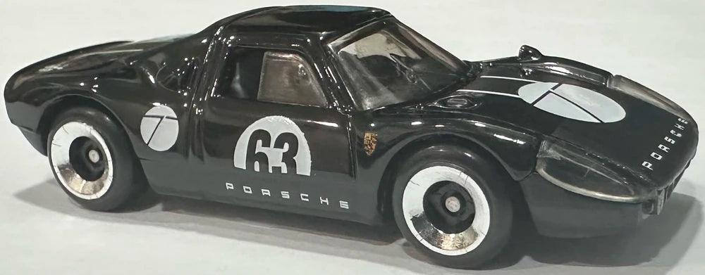 Hot Wheels 2025 - Collector # 100/250 - HW Race Day 3/10 - Porsche 904 Carrera GTS - Black / #63 - USA Card