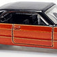 Hot Wheels 2006 - Collector # 059/223 - dropstars 4/5 - 1964 Chevy Impala - Black over Metalflake Dark Orange - 10 Spoke Wheels - USA Card