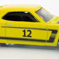Hot Wheels 2024 - Theme / Mix 2 / Vintage Racing Club 3/5 - 1969 Ford Mustang Boss 302 - Yellow / #12 - MM5 Wheels - Kroger Exclusive
