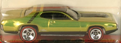 Hot Wheels 2005 - Classics Series 1 # 10/25 - 1971 Plymouth GTX - Spectraflame Antifreeze - 5 Spokes with Red Lines - Metal/Metal - Special Paint - Limited Edition