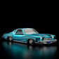 Hot Wheels 2024 - HWC/RLC Exclusive - 1975 Chevrolet Monte Carlo (Lowrider) - Spectraflame Teal - Metal/Metal - Real Riders - Adjustable/Posable Suspension - Acrylic Display Case