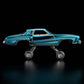 Hot Wheels 2024 - HWC/RLC Exclusive - 1975 Chevrolet Monte Carlo (Lowrider) - Spectraflame Teal - Metal/Metal - Real Riders - Adjustable/Posable Suspension - Acrylic Display Case