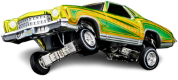 Hot Wheels 2023 - HWC/RLC Exclusive - 1975 Chevrolet Monte Carlo (Lowrider) - Spectraflame Antifreeze - Metal/Metal - Real Riders - Adjustable/Posable Suspension - Acrylic Display Case