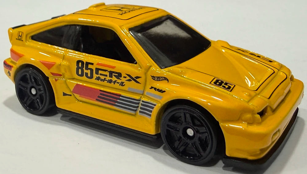 Hot Wheels 2026 - Collector # 089/250 - HW J-Imports 4/10 - 1985 Honda CR-X - Yellow - PR5 Wheels - USA '2026' Card