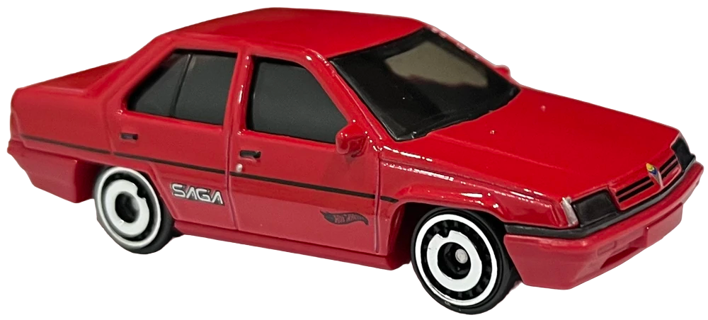 Hot Wheels 2024 - Collector # 041/250 - Compact Kings 01/05 - New Models - Proton Saga - Red - IC