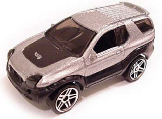 Hot Wheels 2000 - Collector # 076/250 - First Editions 16/36 - 1999 Isuzu VehiCross - Metallic Silver - PR5s - USA 'Square' Card