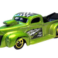 Hot Wheels 2019 - Theme / American Pickup Series 01/10 - '40 Ford Pickup - Lime Green Metallic - Gold 5 Spokes - Walmart Exclusive