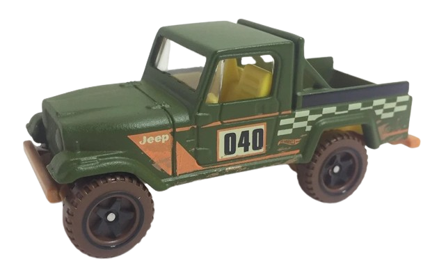 Hot Wheels 2019 - Theme Series / Backroad Rally 3/6 - Jeep Scrambler - Olive Green / #040 - Walmart Exclusive