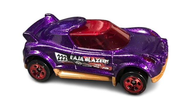 Hot Wheels 2019 - Collector # 042/250 - Baja Blazers 5/10 - Hi-Beam - Purple - USA Card with Factory Set Sticker