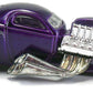 Hot Wheels 2003 - Collector # 019/220 - First Editions 7/42 - ¼ Mile Coupe - Metalflake Purple - 5 Spoke Wheels- USA 'Race & Win' Card