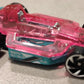 Hot Wheels 2025 - Collector # 084/250 - X-Raycers 5/10 - Arrow Dynamic - Transparent Pink Top over Aqua Base - RAV6 Wheels - USA 'Let's Race' Card