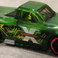 Hot Wheels 2025 - Collector # 014/250 - X-Raycers 2/10 - Draftnator - Transparent Green - USA 'Let's Race' Card