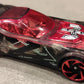 Hot Wheels 2025 - Collector # 013/250 - X-Raycers 1/10 - Nerve Hammer - Transparent / Red Windows - USA 'Let's Race' Card
