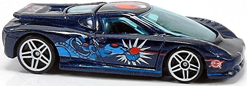 Hot Wheels 2006 - Collector # 078/223 - Spy Force 3/5 - 2001 B Engineering Edonis - Metalflake Dark Blue - White PR5 Wheels - USA Card
