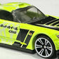 Hot Wheels 2024 - Mix 1 / Neon Speeders 6/8 - Honda S2000 - Neon Yellow Green / Black & White Graphics - White NS6 Wheels - Walmart Exclusive