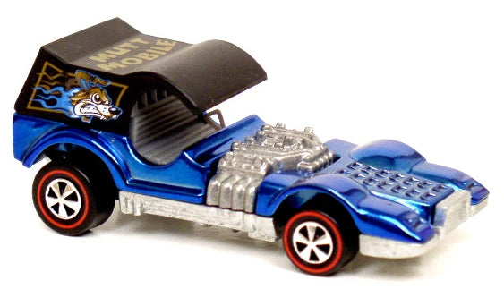 Hot Wheels 2002 HWC RLC Exclusive Series Collector 008 Mutt  Mobile Spectraflame Blue Metal/Metal Redlines Limited to 10,000  Kar