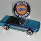 Hot Wheels 2008 - Classics Series 4 # 04/15 - '65 Mustang Convertible - Spectraflame Blue / Sliver Stripes - Metal/Metal - 5 Spokes on Red Lines - 40th Anniversary Retro Card