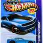Hot Wheels 2013 - Collector # 194/250 - HW Showroom / HW Garage / New Models - 2013 Hot Wheels Chevy Camaro Special Edition - Blue - Black Base - USA Card