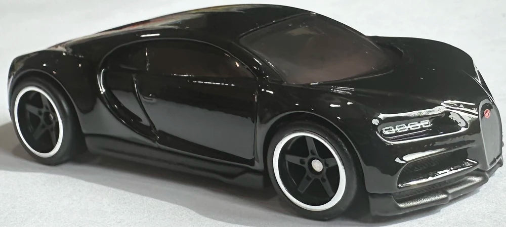 Hot Wheels 2025 - Premium / Boulevard # 122 / Mix 2 - '16 Bugatti Chiron - Black - Metal/Metal & Real Riders - Walmart Exclusive