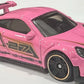 Hot Wheels 2025 - Collector # 220/250 - Then and Now 8/10 - Porsche 911 GT3 RS - Pink / #27 / Black & Gold Accents - USA Card