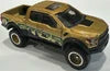 Hot Wheels 2025 - Premium / Car Culture / HW Off Road 4/5 - 2017 Ford F-150 Raptor - Metalflake Flax Gold - Metal/Metal & Real Riders