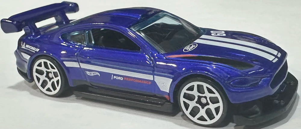 Hot Wheels 2025 - Collector # 211/250 - Mustang 60th 5/5 - Custom '18 Ford Mustang GT - Blue - USA Card