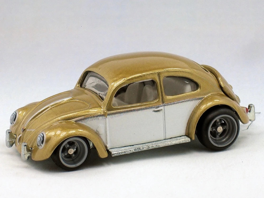 Hot Wheels 2019 - Premium / Car Culture / Cruise Boulevard 5/5 - Volkswagen 'Classic Bug' - Gold - Metal/Metal & Real Riders - NEW Casting!