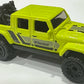 Hot Wheels 2026 - Collector # 014/250 - Truckin' Along 2/5 - '20 Jeep Gladiator - Neon Green - 2 Motorcycles molded in bed - USA Card