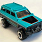 Hot Wheels 2023 - Collector # 052/250 - HW The 80s 5/10 - 1988 Jeep Wagoneer - Teal & Black - Kroger Exclusive - USA Card