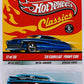 Hot Wheels 2009 - Classics Series 5 # 17/30 - '59 Cadillac Funny Car - Spectraflame Blue / Flames - Good Year Tires on 5 Spoke Wheels - Metal/Metal - Body Tilts Up - Limited Edition - NEW Casting!