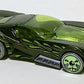 Hot Wheels 2024 - Happy Halloween 5/5 - Street Shaker - Metalflake Green / Slime - Green Skull Wheels on Gray Tires - Grocery Stores Exclusive