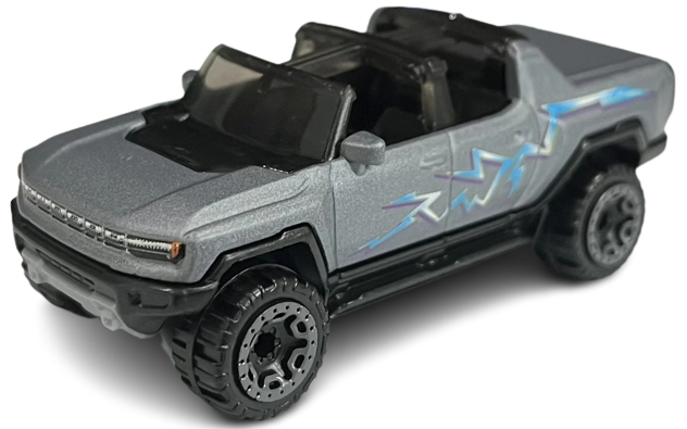 Hot Wheels 2023 - Collector # 184/250 - HW Screen Time 10/10 - 2024 GMC Hummer EV - Meteorite Metallic - Barbie: The Movie - USA